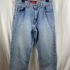 Vintage Retro Loose Baggy style Levi’s Silver Tab Jeans Junior size 13